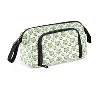 Astuccio portamatite di grande capacità, astuccio portapenne, astuccio per cosmetici, regalo per ufficio, scuola, adolescenti, ragazze, ragazzi, impronte di tigre verde, Stampe di Zampa Di, Taglia