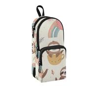 Astuccio portamatite, grande capacità, con scomparto per studenti, a forma di zainetto, organizer per cancelleria, per scuola, ufficio, lavoro, Koala Rainbow Cup, Taglia unica, Valigetta