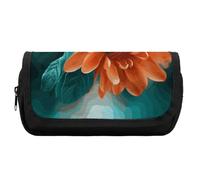 Astuccio portamatite grande capacità verde acqua e fiore matita sacchetto per gli uomini estetica penna borsa ufficio strumento organizzatore, Stile:, Taglia unica