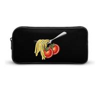 Astuccio portamatite per pasta, spaghetti, pomodoro, noodles, cibo italiano, grazioso astuccio per penne e cosmetici, organizer per viaggi, ufficio