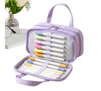Astuccio Portamatite Pochette Custodia Portaoggetti Multiscomparto Da | Astuccio Per Scuola Università Aula Studio Biblioteca Ufficio Casa Viaggio E Prodotti Cosmetici Viola