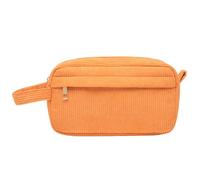 Astuccio portamatite portatile di grande capacità borsa di cancelleria borsa multifunzionale da viaggio borsa da toilette per studenti adolescenti, Arancione, casual