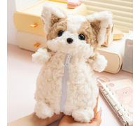 Astuccio portapenne a forma di Corgi in peluche, astuccio per cosmetici,