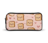 Astuccio portapenne a forma di pane tostato, grazioso e portatile, con cern