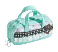 Astuccio Portapenne a Pochette Organizer dall'estetica vintage con zip e | Astuccio Portapenne Organizer per Studenti Bambini Ragazze Adulti Ritorno a Scuola Casa Ufficio Università