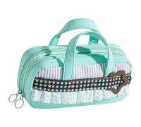 Astuccio Portapenne a Pochette Organizer dall'estetica vintage con zip e | portapenne di grande capacità In viaggio, a scuola, in ufficio, all'università, a casa, per bambini e adulti