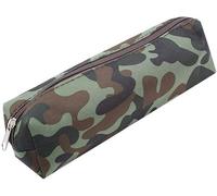 Astuccio portapenne ad alta capacità, organizer da viaggio, borsa per trucchi, per materiale scolastico, ragazzi e studenti, design verde militare, bianco, M, Steak_Posate