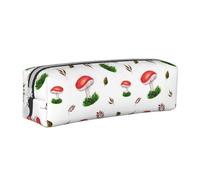 Astuccio portapenne, astuccio portapenne in pelle, astuccio portapenne, organizer per cancelleria, astuccio portapenne, Funghi Rossi Autunnali