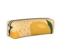 Astuccio portapenne, astuccio portapenne in pelle, astuccio portapenne, organizer per cancelleria, astuccio portapenne, Frutto Del Modello Di Mango E Foglie