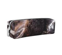 Astuccio portapenne, astuccio portapenne in pelle, astuccio portapenne, organizer per cancelleria, astuccio portapenne, Cani ricci bianchi brunastri di Cocker Spaniel inglese