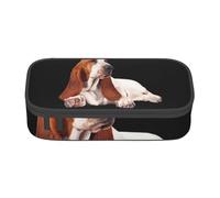 Astuccio portapenne, astuccio portapenne stampato di grande capacità, portapenne per ufficio e scuola,Cane Basset Hound