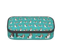 Astuccio portapenne, astuccio portapenne stampato di grande capacità, portapenne per ufficio e scuola,Basset Hound Cane Alzavola semplice