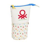 Astuccio Portapenne Benetton Topitos Bianco [8 x 19 x 6 cm]