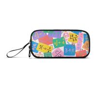 Astuccio portapenne colorato con formula matematica in nylon, astuccio per matite ad alta capacità, per bambini, cancelleria scolastica per bambini elementari