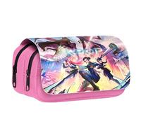 Astuccio Portapenne con Design Cartoon, Astuccio Scuola 2 Zip, Portapenne Triplo Scomparto, Astuccio Grande Capacità, Anime Studenti Cancelleria Matita Borsa, Per Adolescenti Casa Ufficio Scuola