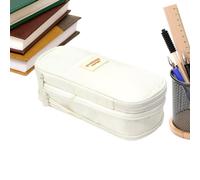 Astuccio Portapenne con Doppia Cerniera Porta Matite Grande Capienza con | Portapenne per Materiale Scolastico per casa, ufficio, istituto, viaggio, vacanze, ragazzi, ragazze, giov