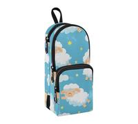 Astuccio portapenne con motivo pecora, grande capacità, con scomparto per studenti, a forma di zaino, organizer per cancelleria, astuccio per matite e pennarelli, per scuola, ufficio, lavoro, Stella