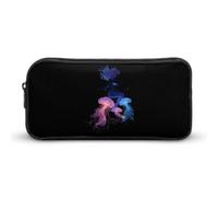 Astuccio portapenne con motivo sirene oceaniche, borsa portatile con cernie