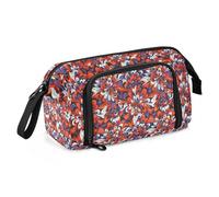 Astuccio portapenne di grande capacità, in tela, per trucchi, penne, per ufficio, università, scuola, bambini, adolescenti, studenti, motivo colorato tie dye, Motivo colorato tie dye, Taglia unica,