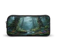 Astuccio portapenne di grande capacità, modello Tropical Rain, stampato, per cancelleria da ufficio, può essere utilizzato come astuccio portapenne, accessori per ufficio, borsa per cosmetici, adatta