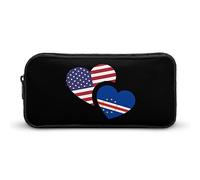 Astuccio portapenne divertente con bandiera americana Capo Verde ad alta capacità astuccio per cancelleria trucco cosmetico organizer per uomini donne, Stile:, 22*12*5cm, MHXYZHW