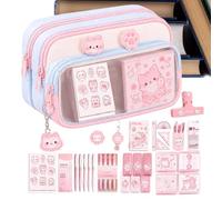 Astuccio Portapenne Grande Pochette Estetica Con Cerniera Da Scuola E | Astuccio Portapenne Per La Scuola Per Aula Scolastica Università Viaggio Studio Cosmetici Casa Biblioteca