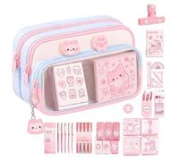 Astuccio Portapenne Grande Pochette Estetica Con Cerniera Da Scuola E | Astuccio Portapenne Per La Scuola Per Aula Scolastica Università Viaggio Studio Cosmetici Casa Biblioteca