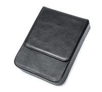 Astuccio portapenne in pelle, fatto a mano, per l'organizzazione dell'ufficio, contenitore creativo per scrittori e professionisti