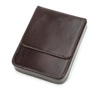 Astuccio portapenne in pelle, fatto a mano, per l'organizzazione dell'ufficio, contenitore creativo per scrittori e professionisti