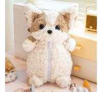 Astuccio portapenne in peluche a forma di Corgi, borsa per cosmetici, regalo