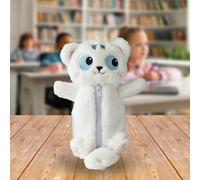 Astuccio portapenne in peluche con portapenne e pennarelli, astuccio per il