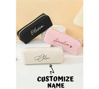 Astuccio portapenne in velluto a coste personalizzabile, pratica custodia per cancelleria. Adatto per studenti e lavoratori d'ufficio, regalo ideale per amici e familiari. Può essere utilizzato come o