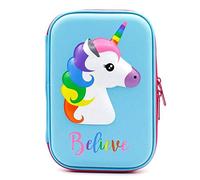Astuccio portapenne Kawaii con unicorno, carino, grande capacità, multifunzione, per la scuola, per ragazze e ragazzi, C15
