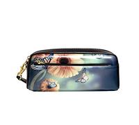 Astuccio Portapenne Light Rays Gerbery And Butterfly Astucci Con Cerniera Trucco Borsa Espandibile Astuccio Per Matite Per Matite Studenti Ufficio