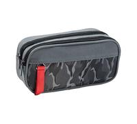 Astuccio portapenne per quaderni, portapenne con scomparti, organizer a doppio strato, facile da trasportare, borsa prescolare, scolastici per righello, e gomme, 21,5 x 9,5 x 8 cm