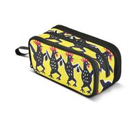 Astuccio portapenne portapenne con cerniera per pennelli da trucco astuccio per scuola ufficio lavoro viaggi quattro galline danza