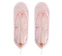 Astuccio Portapenne Scarpe da Ballo per Ragazze 2 Pezzi Rosa | Tessuto, Struttura Protettiva e Design Portatile, Uso per Prove e Preparazione All'evento