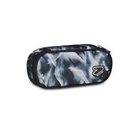 Seven Portapenne Scuola Round Plus DEEP ABYSS, Nero, Astuccio ovale, Taschino interno, Passanti elastici portapenne, Accessori Zaino, Bambini, Ragazzi, Ragazze, Scuola media e superiore