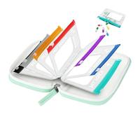 Astuccio portapillole impermeabile per integratori in silicone, con cerniera a 14 scomparti, per anziani, bambini, donne, ufficio, mattina, mezzogiorno, notte, pianificatore