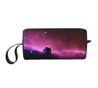 Astuccio portatile per cosmetici, con stampa di cielo stellato, custodia da viaggio, borsa organizer con cerniera per un accesso rapido