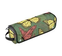 Astuccio portautensili da parrucchiere con tappetino resistente al calore, borsa portautensili portatile per ferro arricciacapelli, piastra per capelli, spazzole, fermagli per capelli ed elastici per