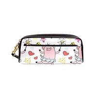 Astuccio Princess Pig Pig Ballet Crown Magic Pig Pattern Astuccio Portamatite Grande Capacità Trucco Borsa Multifunzione Astuccio Scuola Per Università Scuola Ragazze