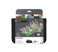 Astuccio Promarker Pezzi 24 In Tessuto Set Architettura