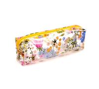 Astuccio Puckator Clear Pencil Case Nectar Meadows Multicolore Zipper Grande
