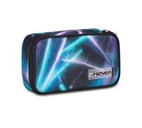Seven Astuccio Scuola Quick Case FREETHINK, Blu, Portapenne Rettangolare Attrezzato, Spazioso, 45 pezzi, Completo di matite, Penne e colori, Scuola elementare e media, Bambina, Ragazza, Tempo libero
