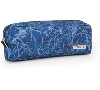 Comix - Astuccio rettangolare, Leggero e Compatto, Facile da Trasportare e Riporre nello Zaino o nella Borsa, Ideale per Scuola, Università e Lavoro, con Pratica Chiusura a Zip, 22x8,5hx5cm, Blu