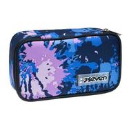 Astuccio rettangolare con zip Quick Case Seven Freethink Girl, assortito - Grigio, viola fantasia fiori - 23,5 x 11 x 6 cm