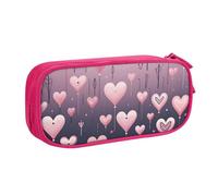 Astuccio rosa con palloncino a forma di cuore per ragazzi e ragazze San Valentino romantico grande portapenne da scrivania organizer per cancelleria astuccio per scuola ufficio borsa per trucco con