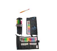 Astuccio rotolo 18 Pennarelli BrushPen DOPPIA PUNTA - Grafitti. TintaUnita