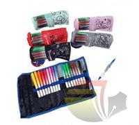 Astuccio rotolo 18 Pennarelli BrushPen dppiaPunta - Poolover TintaUnita